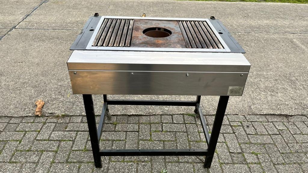 Professionele gas grillplaat horeca op onderstel, Ophalen, Gebruikt