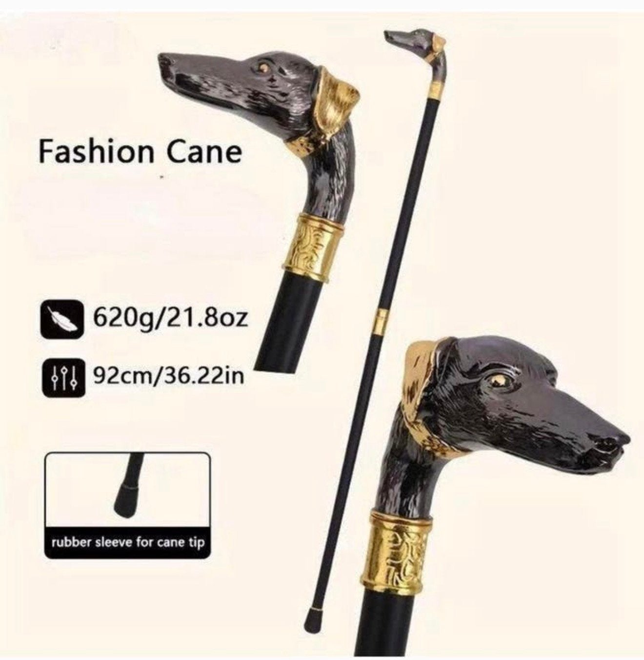 Nieuwe wandelstok hond windhond greyhound, Ophalen, Nieuw