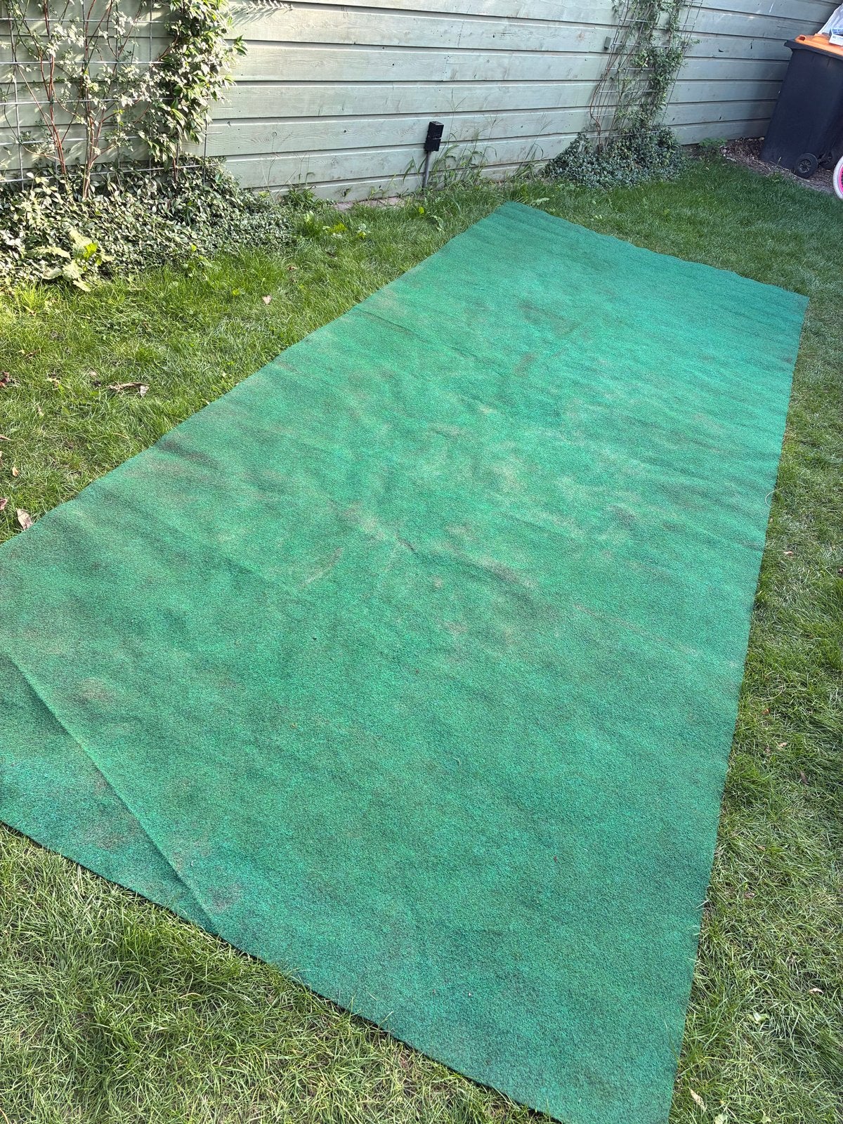 Buiten speelkleed 2x5m - ideaal onder buitenspeelgoed, Ophalen, Gebruikt, 10 tot 20 m², Kunstgras