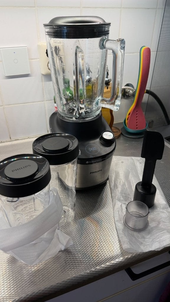 Philips 7000 Series HR3760 blender 1500W + to-go bekers, Ophalen of Verzenden, Zo goed als nieuw, Powerblender