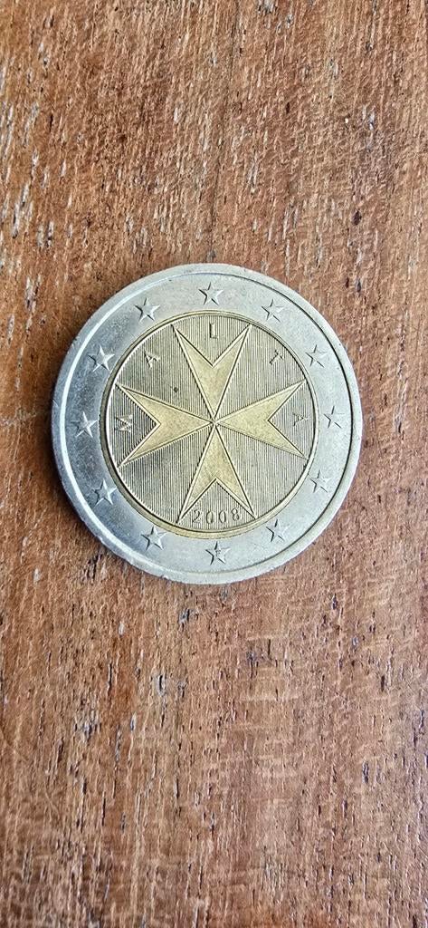 2 euro Malta 2008 misslag., Ophalen of Verzenden, Malta, 2 euro