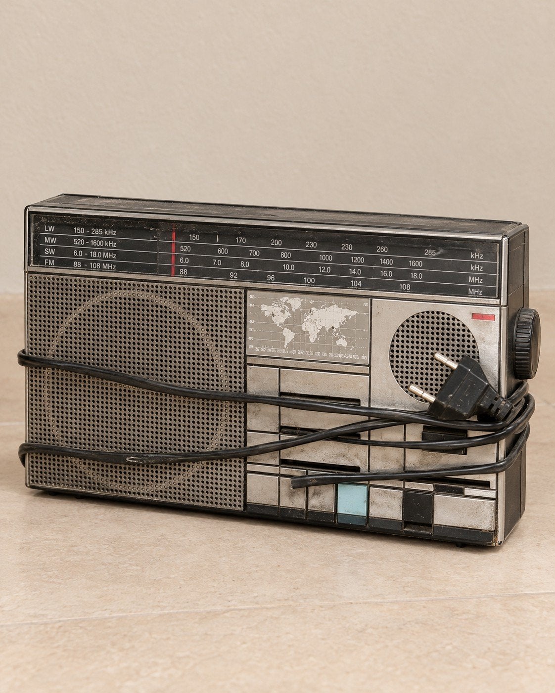 Vintage Draagbare Radio - Wereldontvanger, Audio, Tv en Foto, Ophalen of Verzenden, Gebruikt, Wereldontvanger