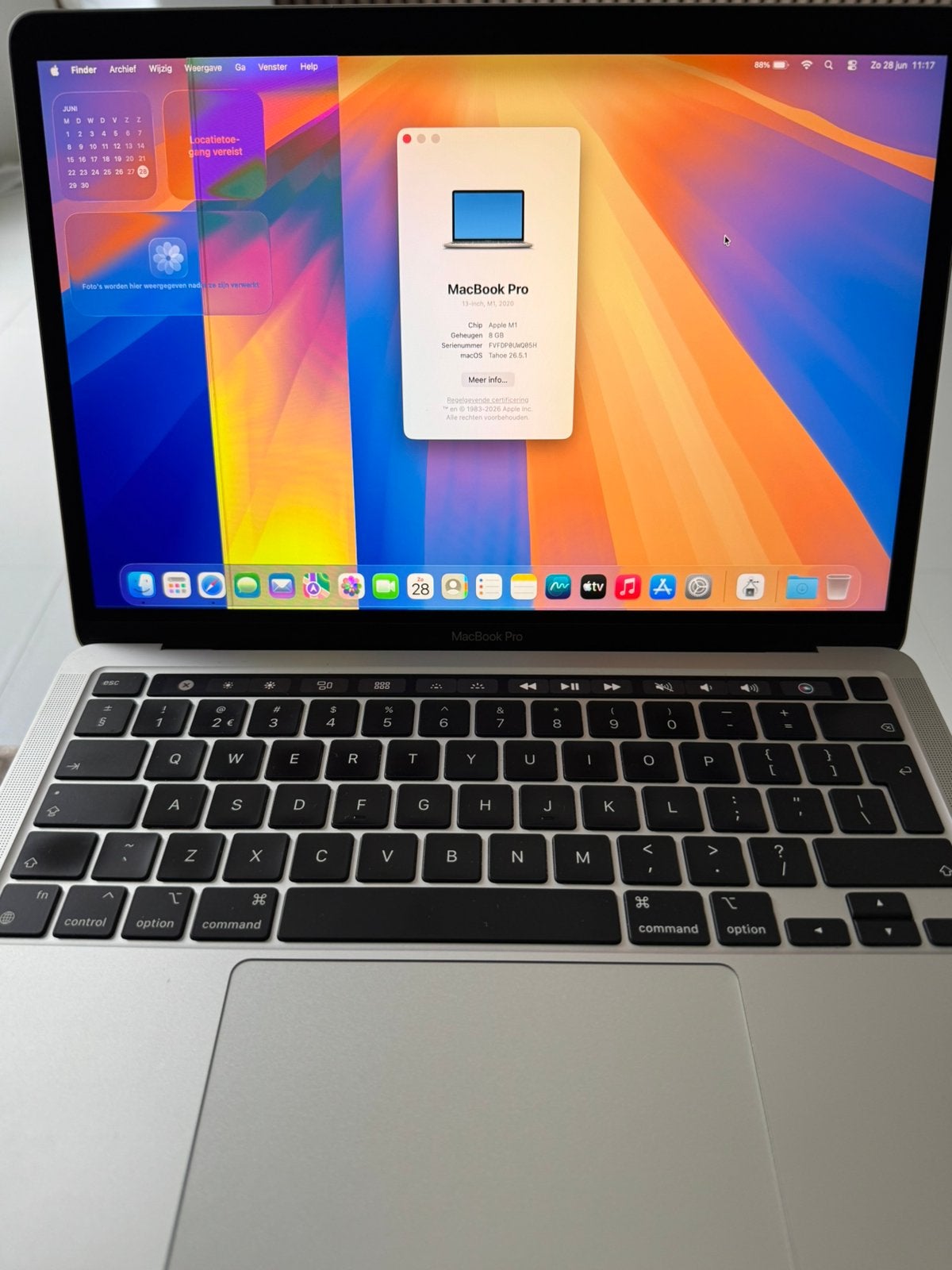 Apple MacBook pro 2020 M1 512GB, Computers en Software, Apple Macbooks, 8 GB, 13 inch, 512 GB, Ophalen