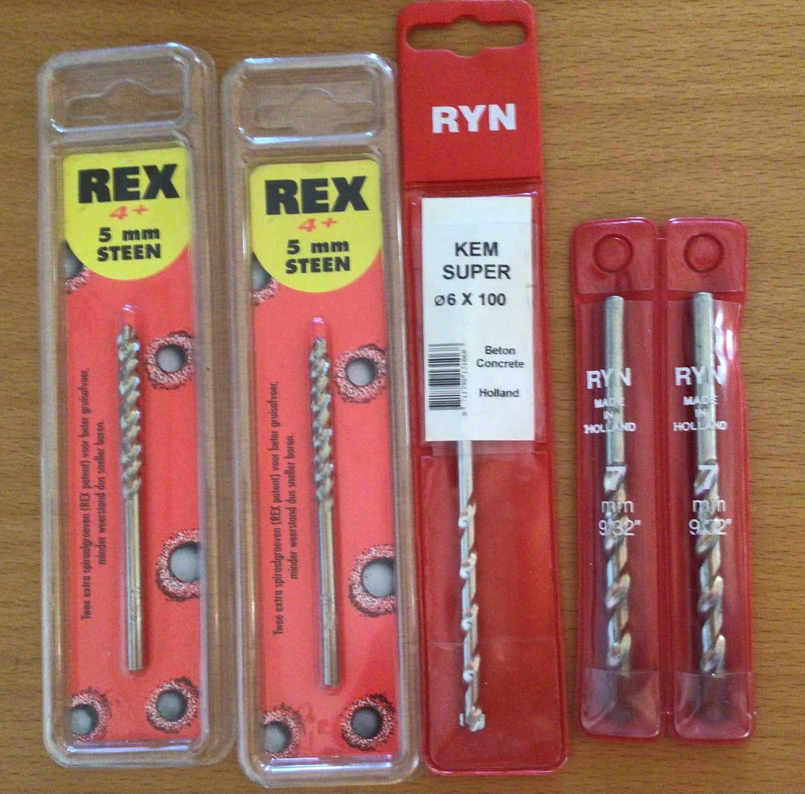 Rex Ryn steenboortjes, Doe-het-zelf en Verbouw, Gereedschap | Boormachines, Ophalen of Verzenden, Zo goed als nieuw