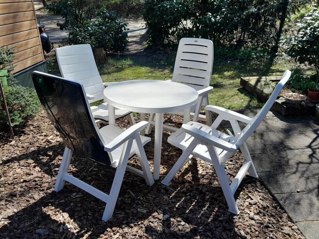 Jardin tuinset, Ophalen, 4 zitplaatsen, Kunststof, Gebruikt