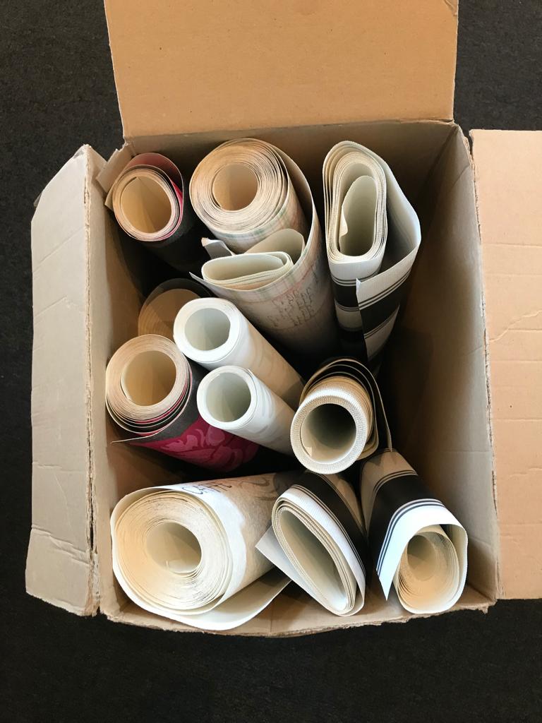 Restrollen behang +- 10 stuks, Ophalen of Verzenden, Minder dan 10 m²