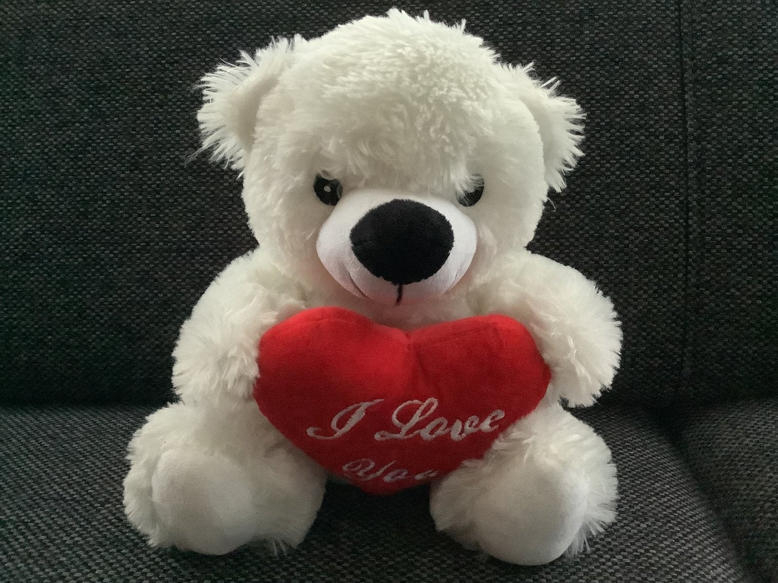 Pluche knuffel beer beertje I love you hartje valentijn hart, Ophalen of Verzenden, Zo goed als nieuw, Beer