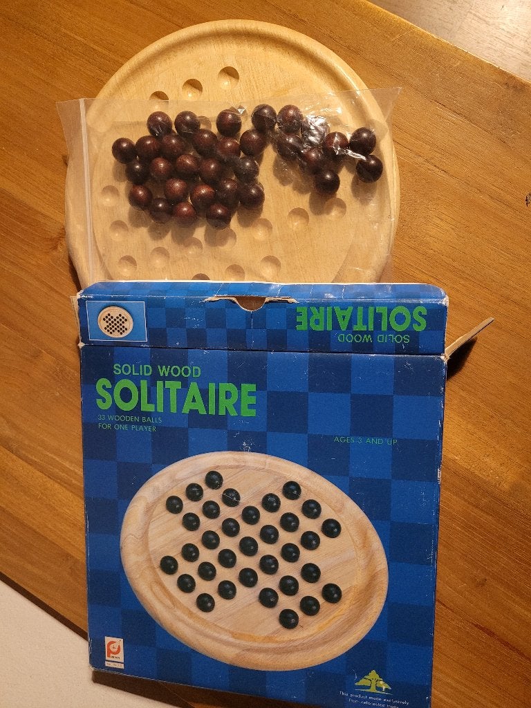 Solitair. Hout. Nieuw, Een of twee spelers, Ophalen of Verzenden, Nieuw