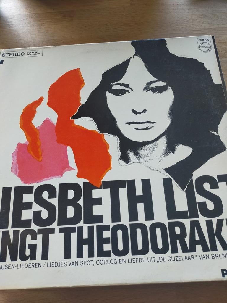 Liesbeth List , zingt theodorakis, Ophalen of Verzenden, Zo goed als nieuw, 12 inch, Levenslied of Smartlap