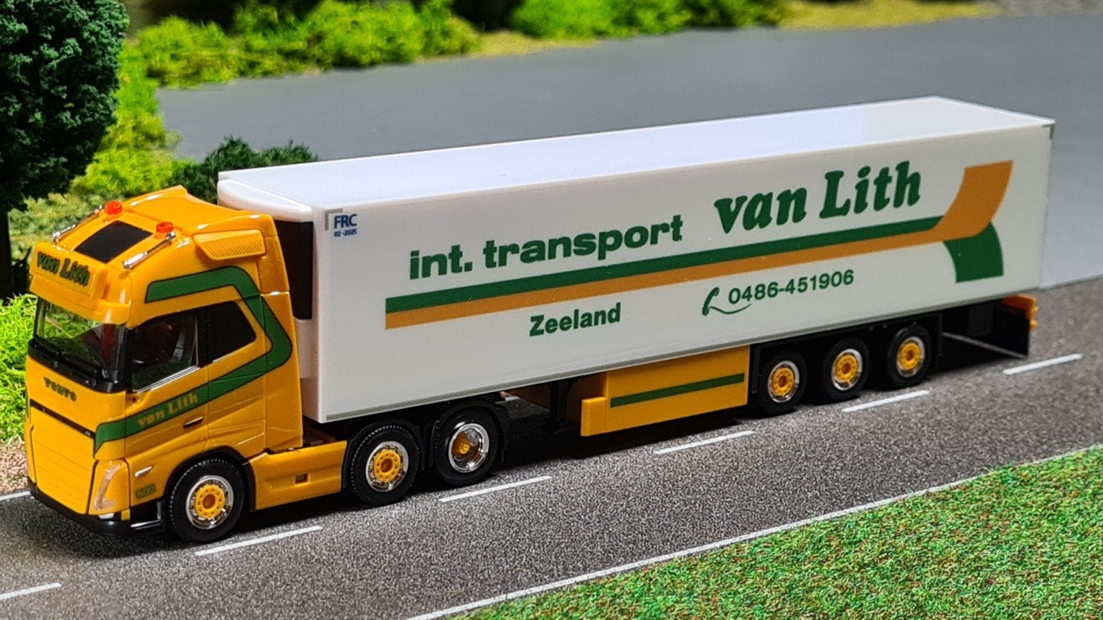 210 Herpa 1:87 Van Lith Volvo FH5 koeloplegger, Ophalen of Verzenden, Nieuw, Bus of Vrachtwagen, Herpa