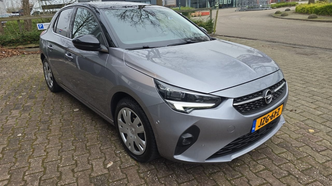 Opel Corsa 1.2 GS LINE PANO (bj 2019, automaat), Gebruikt, Origineel Nederlands, 3 cilinders, Zilver of Grijs