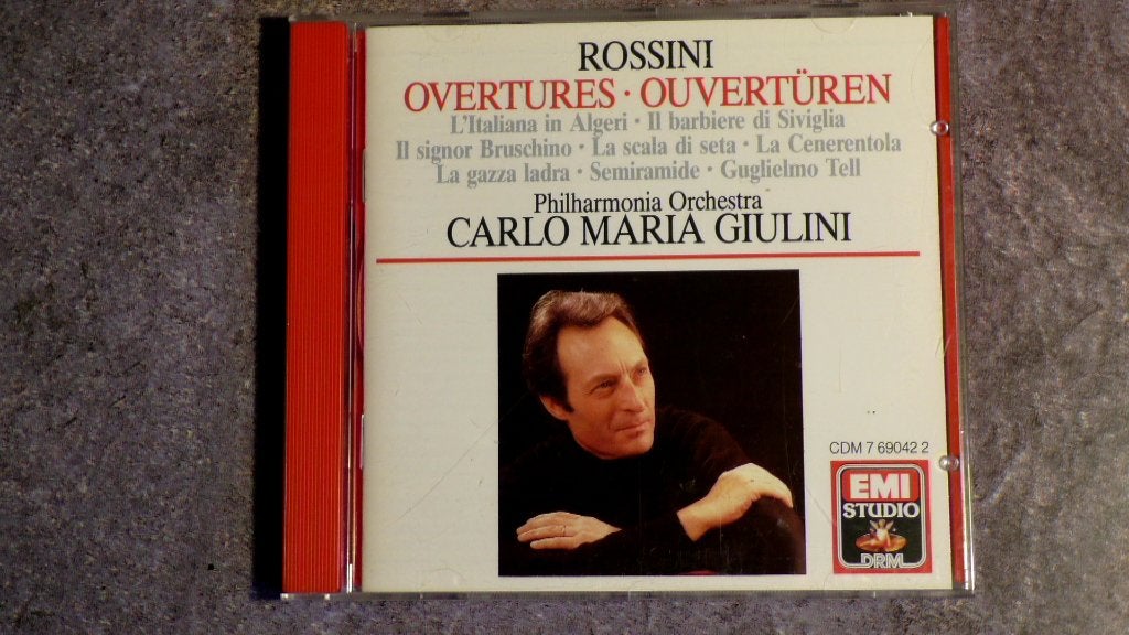Rossini : 8 Ouvertures - Giulini, Cd's en Dvd's, Cd's | Klassiek, Ophalen of Verzenden, Zo goed als nieuw, Romantiek, Rossini