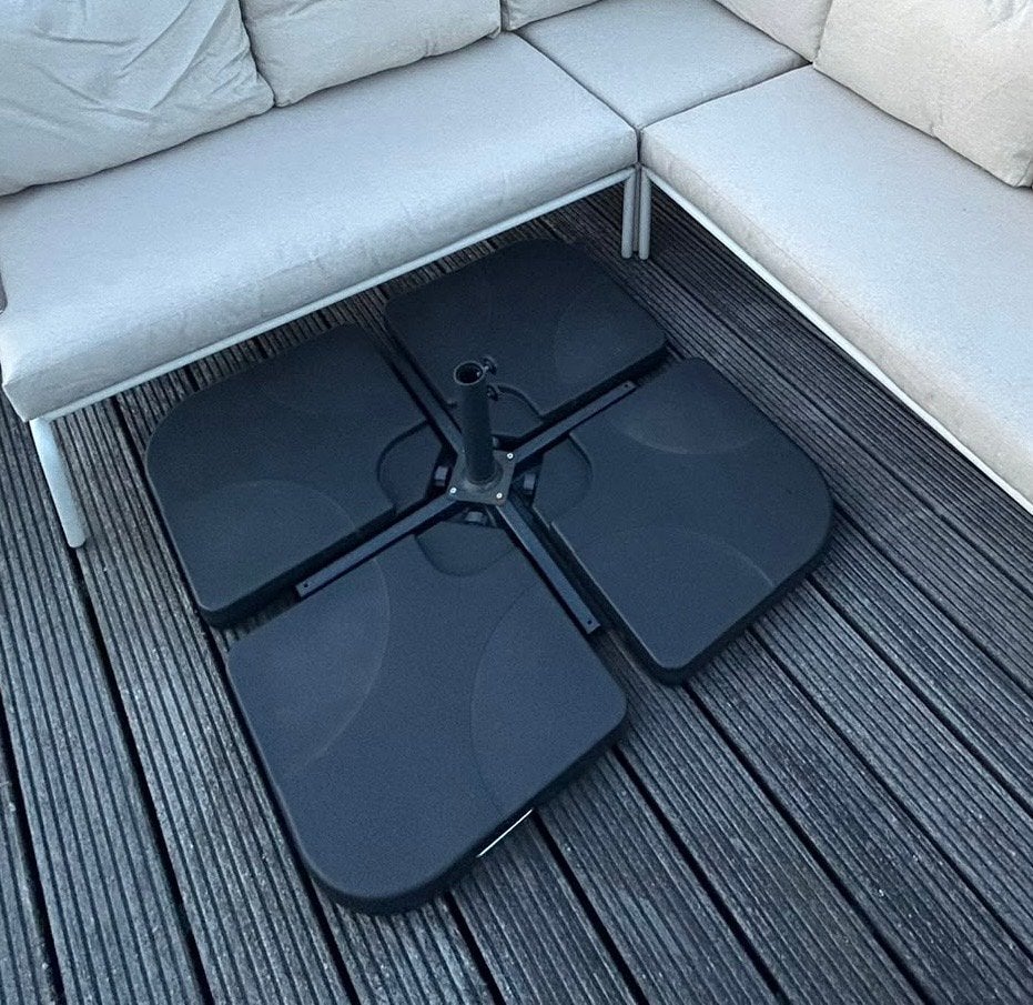 Parasolvoet Kruis met verzwaring - MOET DIT WEEKEND WEG, Tuin en Terras, Ophalen, Nieuw, Parasolvoet