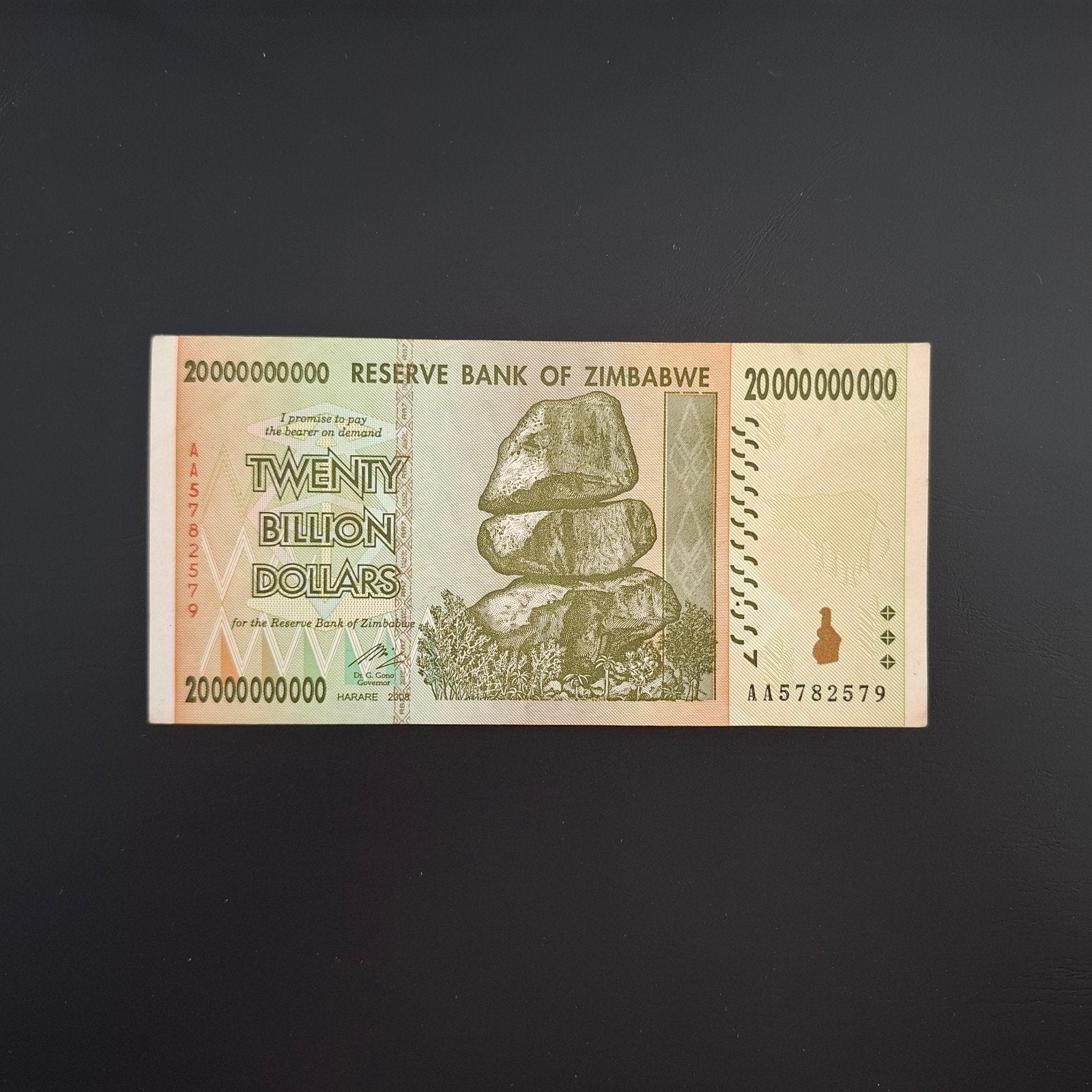 20000000000 dollar Zimbabwe #008, Verzenden, Zimbabwe, Los biljet
