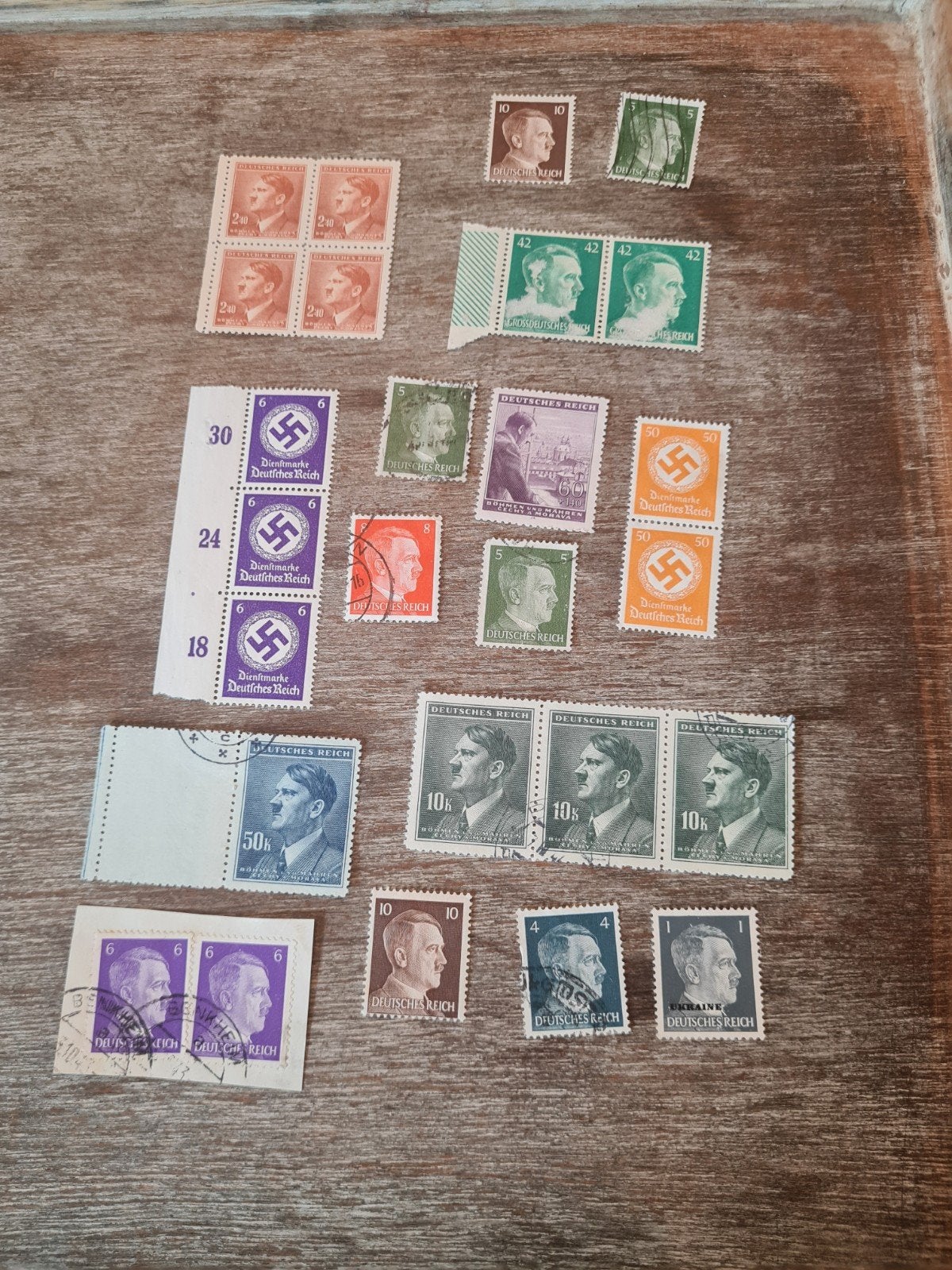 Set Duitse postzegels Tweede Wereldoorlog (#6), Ophalen of Verzenden, Overige soorten, Duitsland, Overige typen