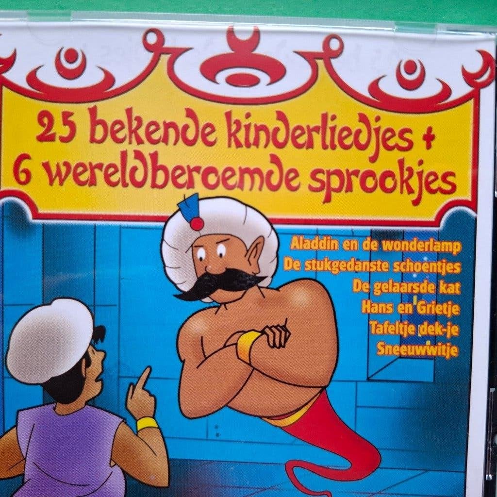 25 BEKENDE KINDERLIEDJES + 6 WERELDBEROEMDE SPROOKJES, Tot 2 jaar, Overige typen, Ophalen of Verzenden, Zo goed als nieuw