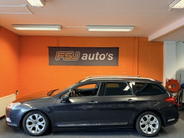 Citroen C5 Tourer 1.6 THP / AUTOMAAT / BUSINESS / VOL OPTIES, Auto's, Citroën, Euro 5, Gebruikt, Zwart, Leder en Stof