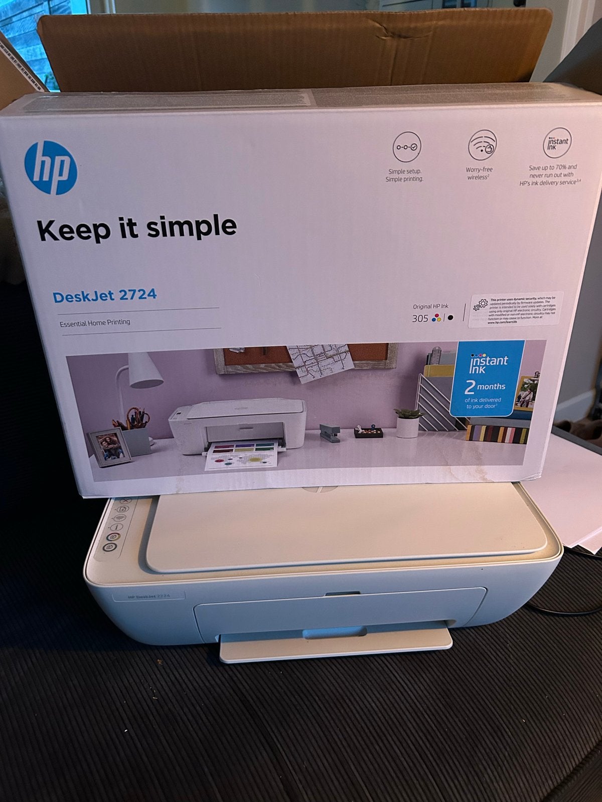 HP DeskJet 2724 All-in-One Printer - Zo goed als nieuw, Computers en Software, Inkjetprinter, All-in-one, Kleur printen, Ophalen of Verzenden