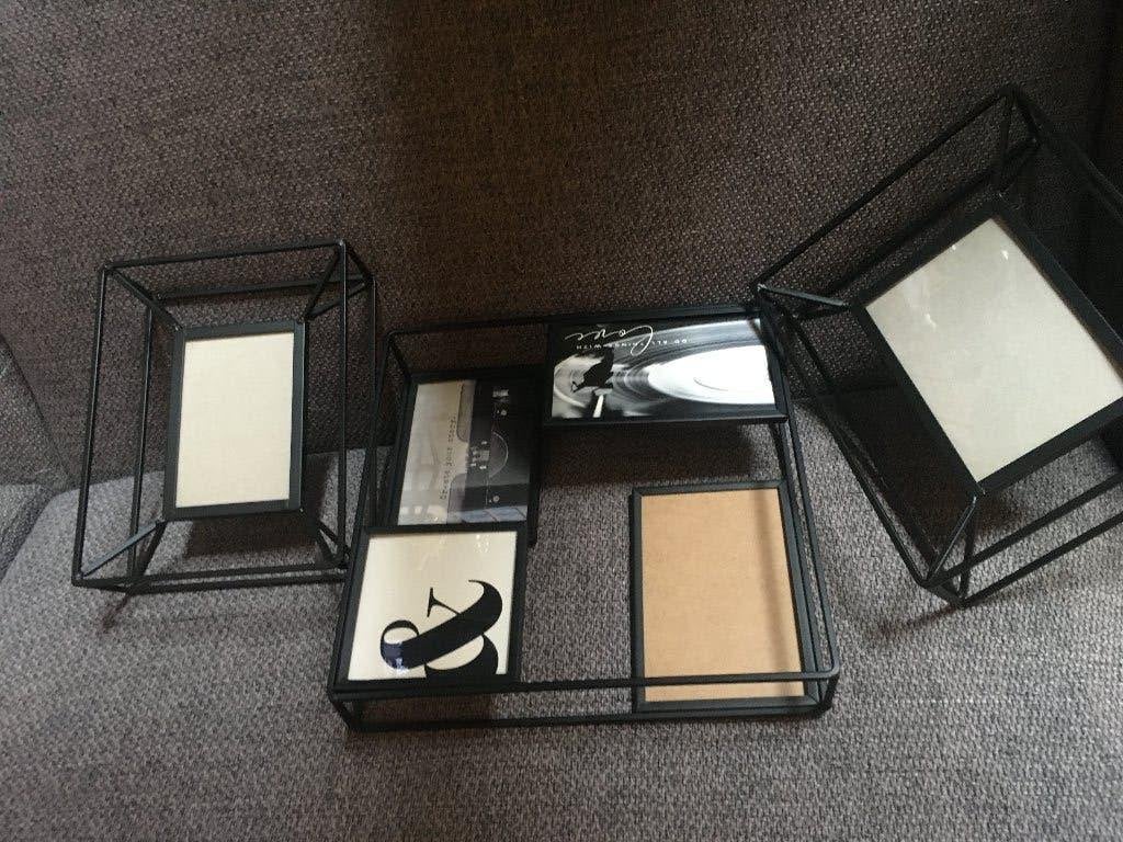 3 verschillende ijzeren fotolijsten,zie foto,s, Nieuw, Metaal, Zwart, Met sierrand
