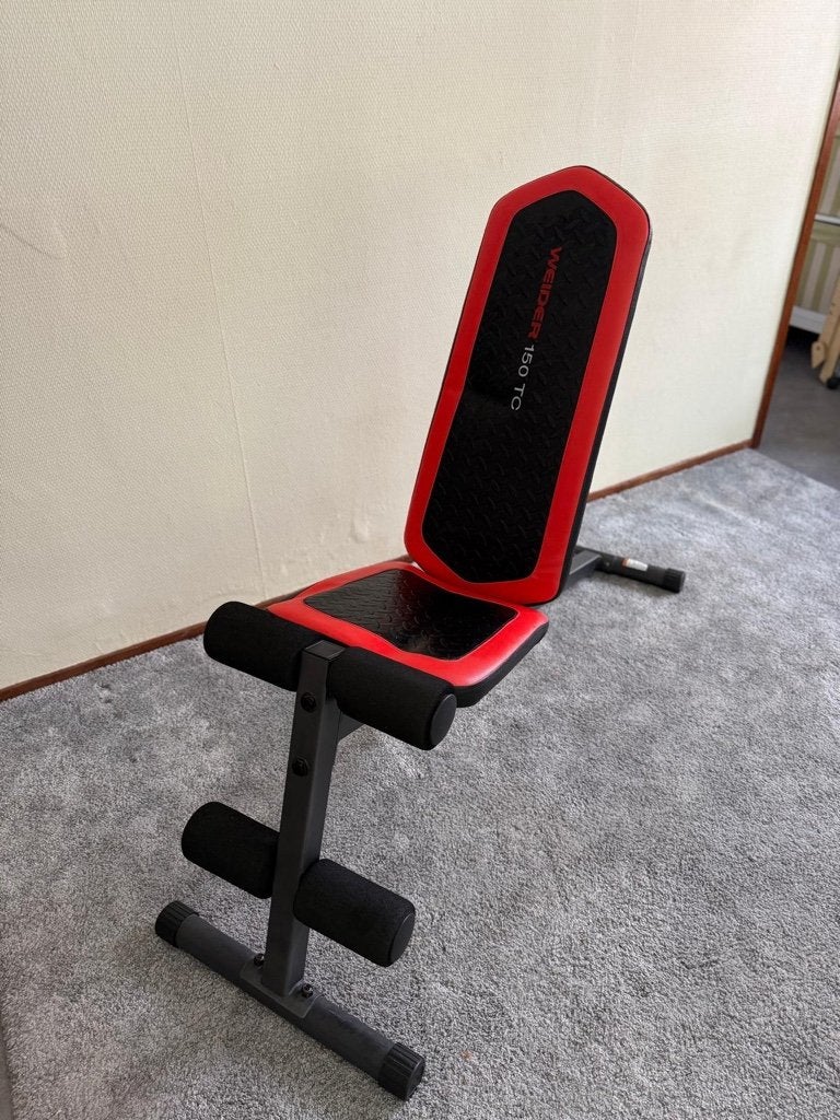 Weider 150 TC Verstelbare Trainingsbank / Halterbank, Sport en Fitness, Fitnessapparatuur, Ophalen, Krachtstation, Zo goed als nieuw