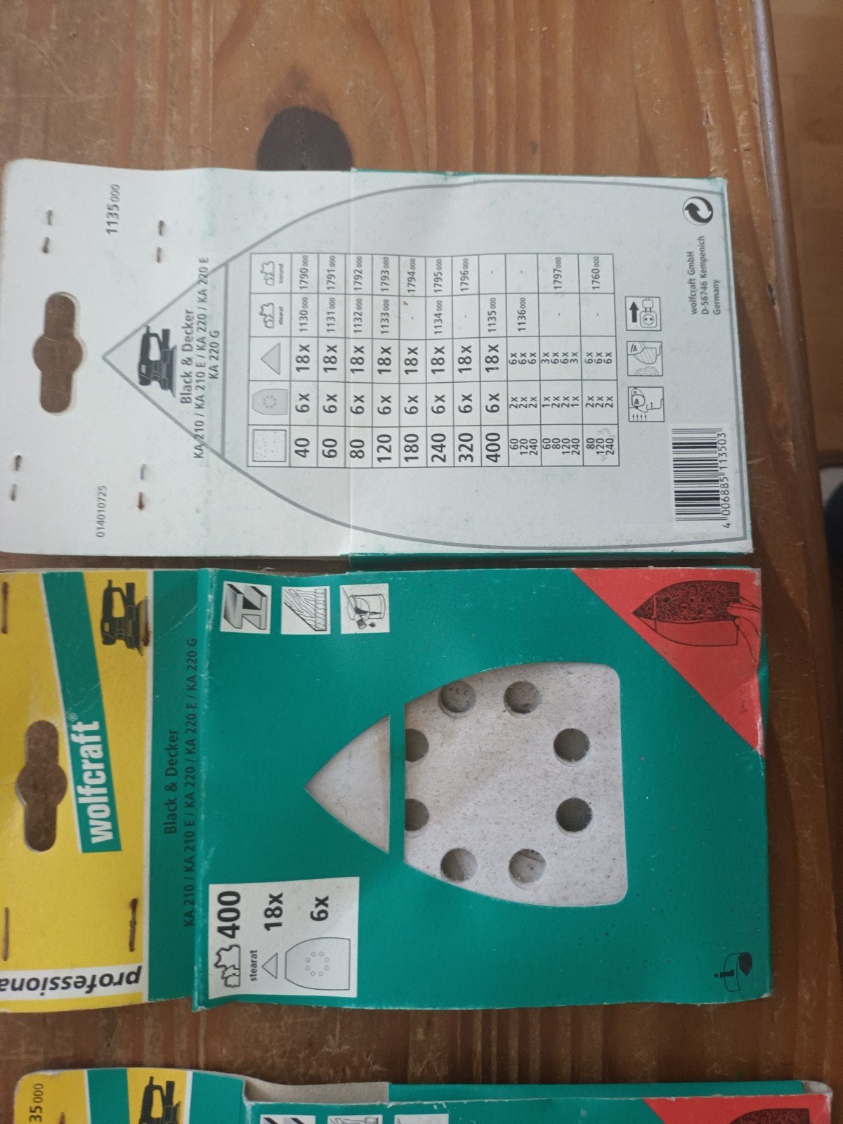 Wolfcraft schuurpartij papier voor vlakschuurmachine,, Ophalen of Verzenden, Nieuw, Vlakschuurmachine
