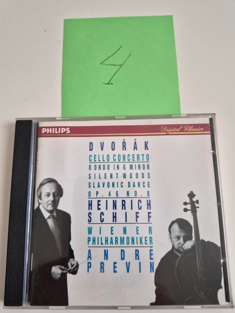 Dvořák Cello Concerto - Heinrich Schiff, Wiener Philharmon, Ophalen of Verzenden