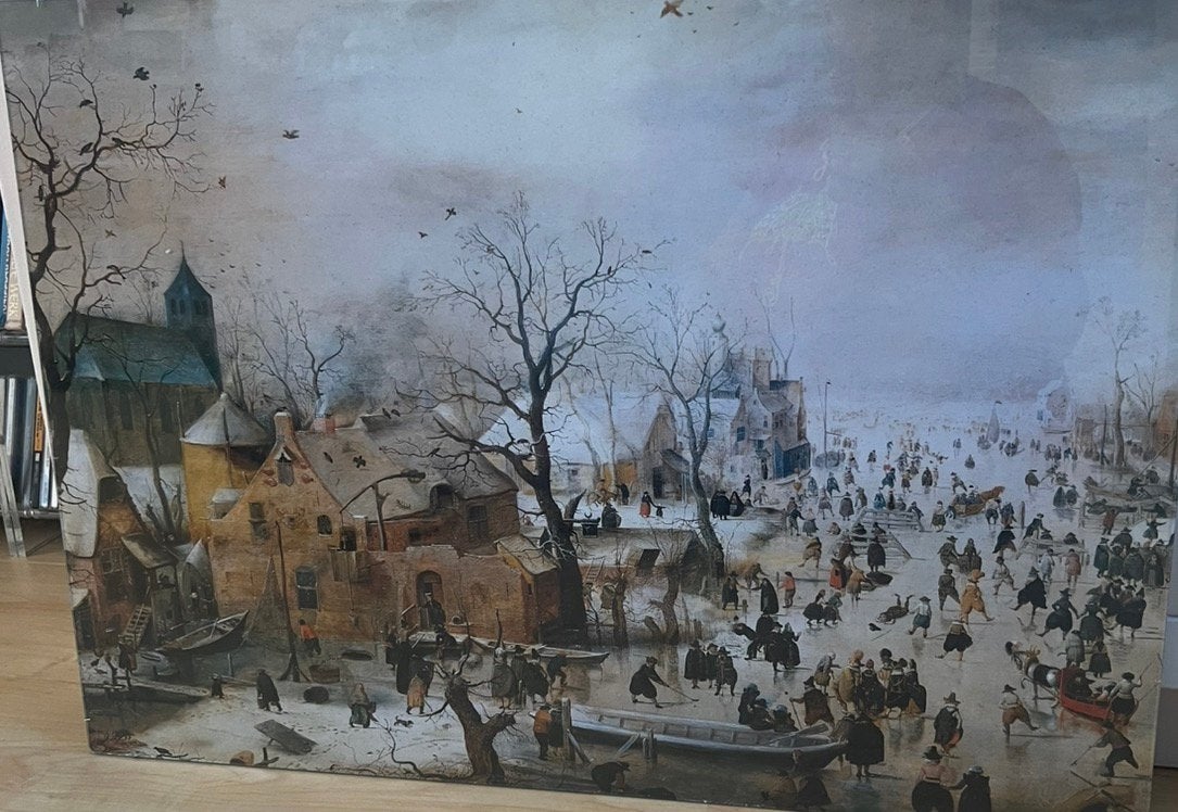Print Hendrick Avercamp, Ophalen, Print