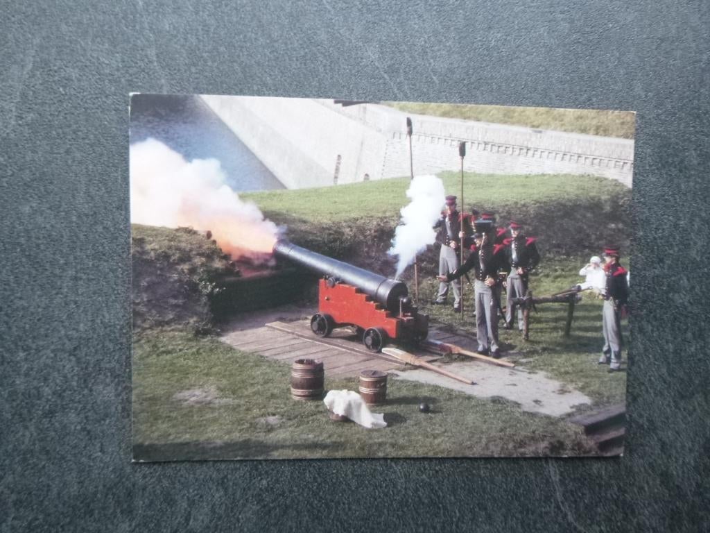 Naarden, vestingmuseum Schuttersploeg, Verzenden, 1980 tot heden, Gelopen, Noord-Holland