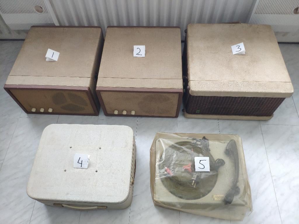 5x TrioTrack vintage platenspeler, Ophalen, Gebruikt, Overige merken