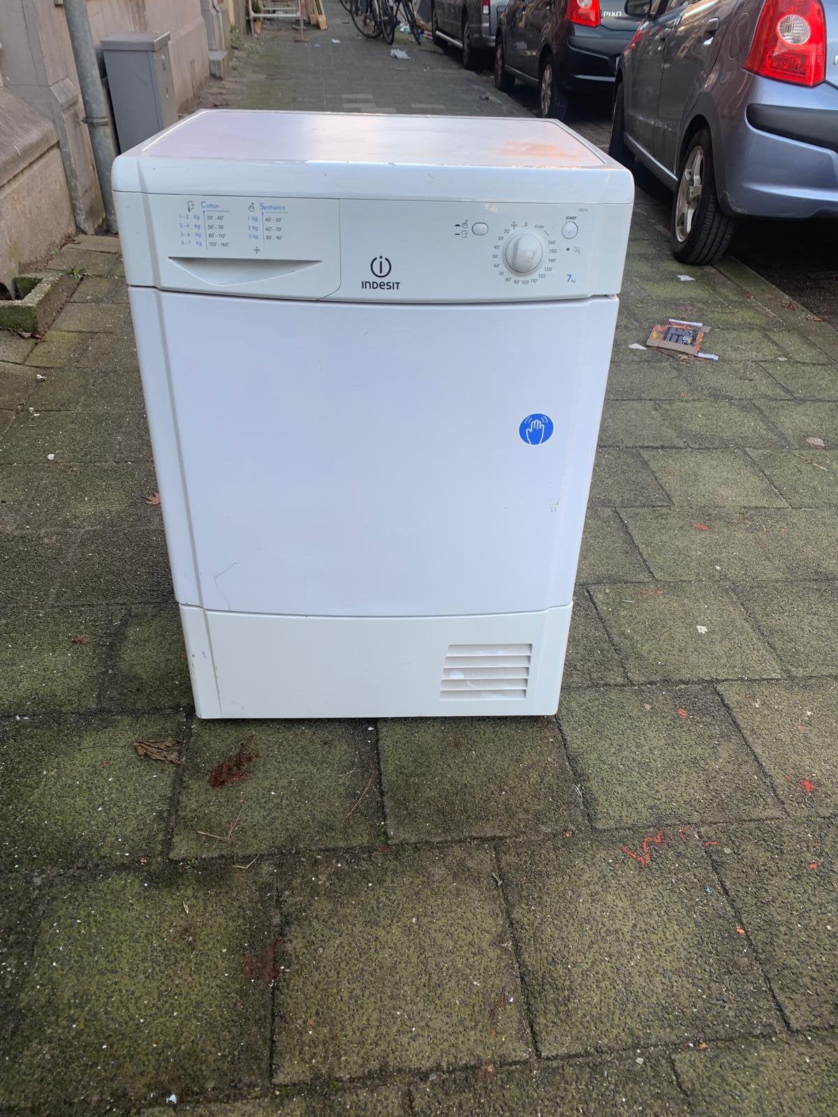 Droogmachine indesit, Ophalen, 6 tot 8 kg, Zo goed als nieuw, 85 tot 90 cm