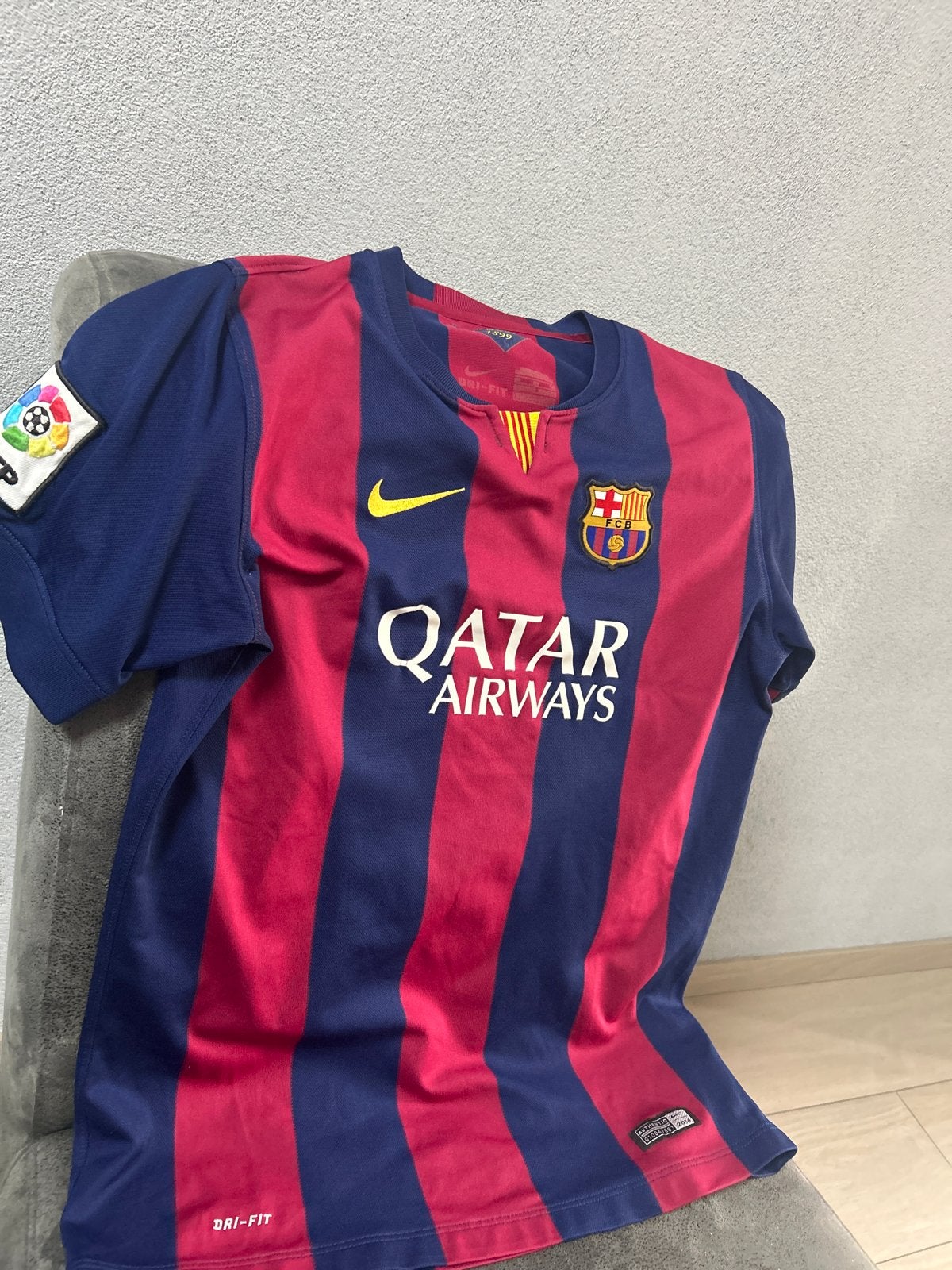 FC Barcelona  maat xl voor kinderen, Ophalen of Verzenden, Zo goed als nieuw, Maat 48/50 (M), Blauw