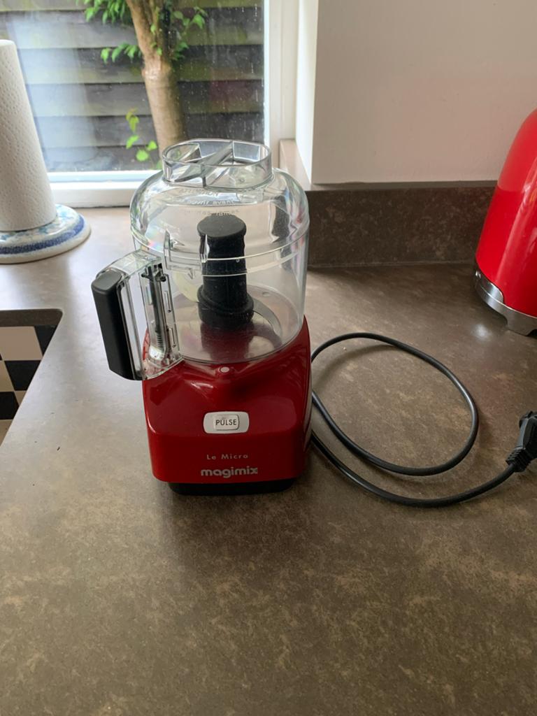 Magimix Le Micro Foodprocessor - Rood, Ophalen, Gebruikt, Vaatwasserbestendig, Minder dan 1 liter