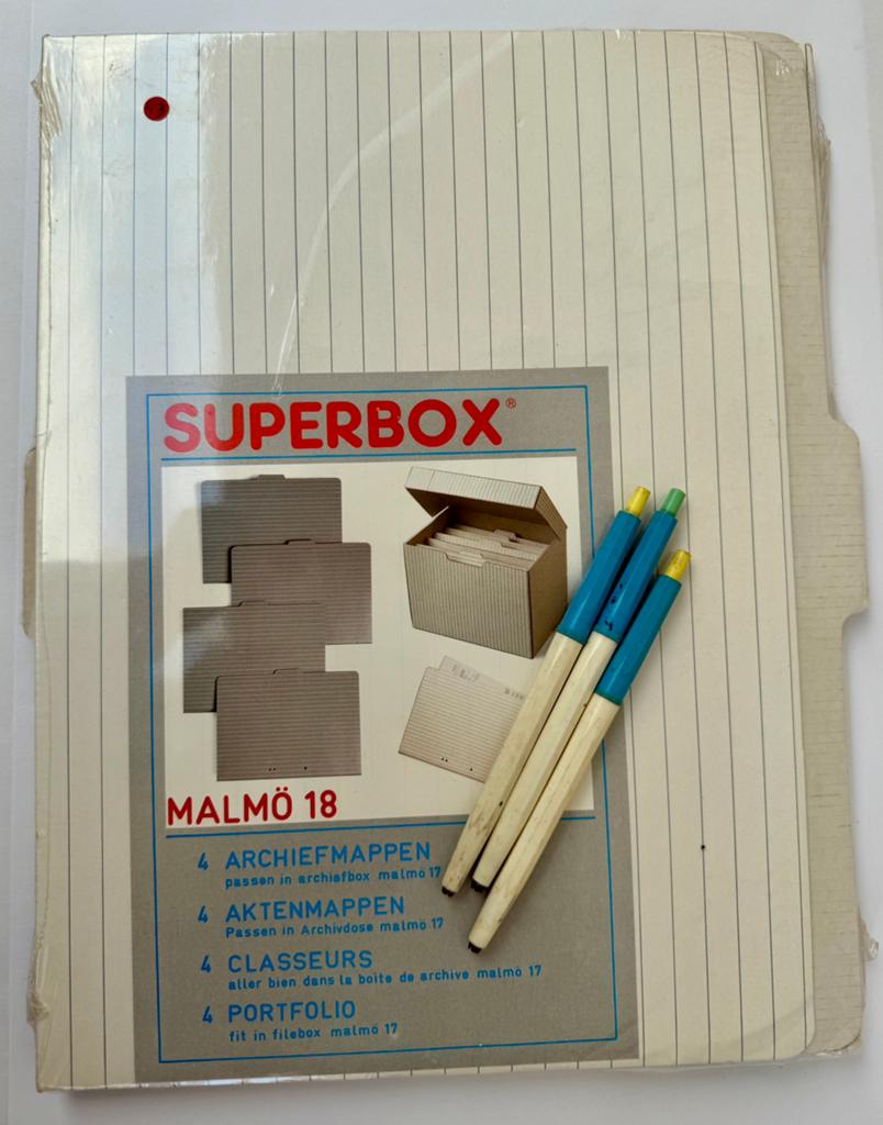 Vintage Kantoorartikelen Jaren '80 - Superbox en Potloden, Ophalen of Verzenden