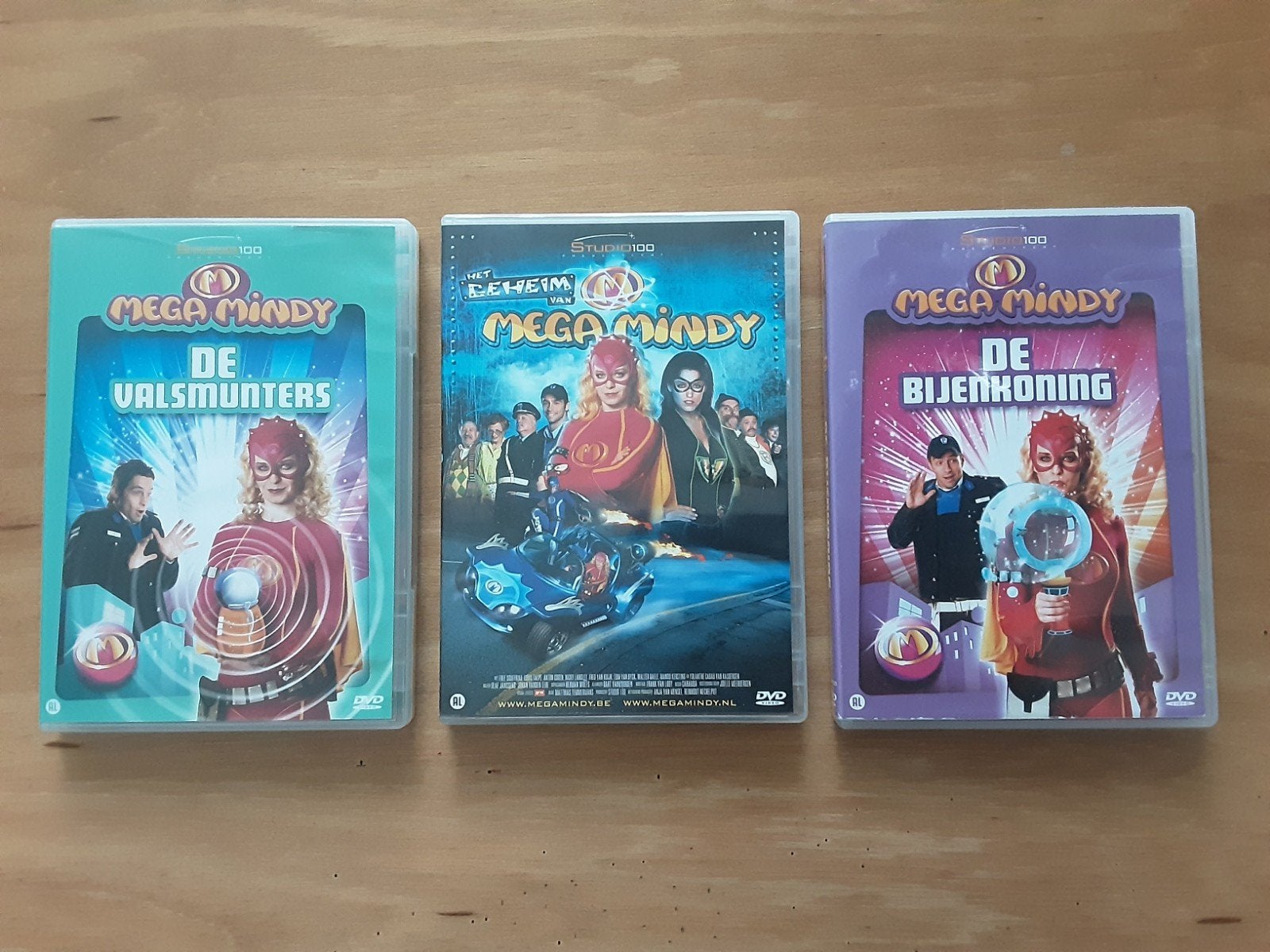 3 dvd's van Mega Mindy, bv Het geheim van Mega Mindy, Ophalen, Gebruikt, Verhaal of Sprookje