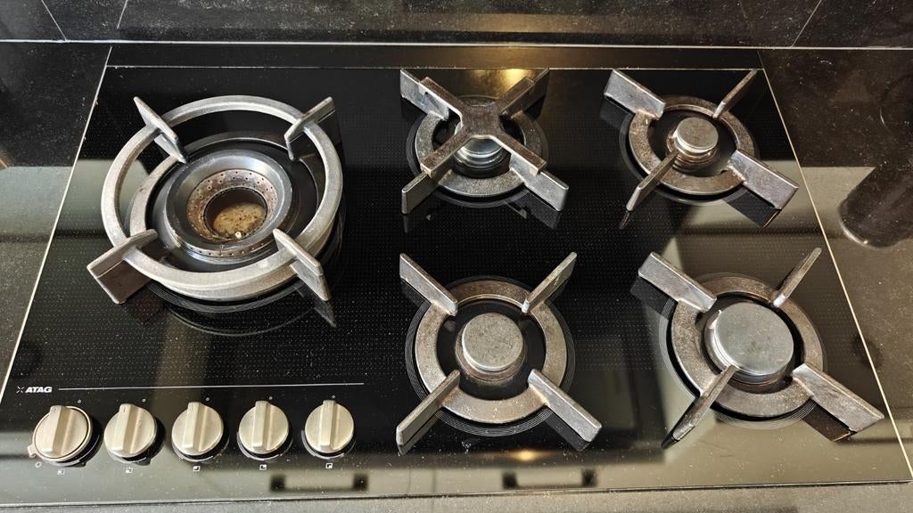Gaskookplaat Atag, Witgoed en Apparatuur, Kookplaten, Ophalen, Inbouw, Gas