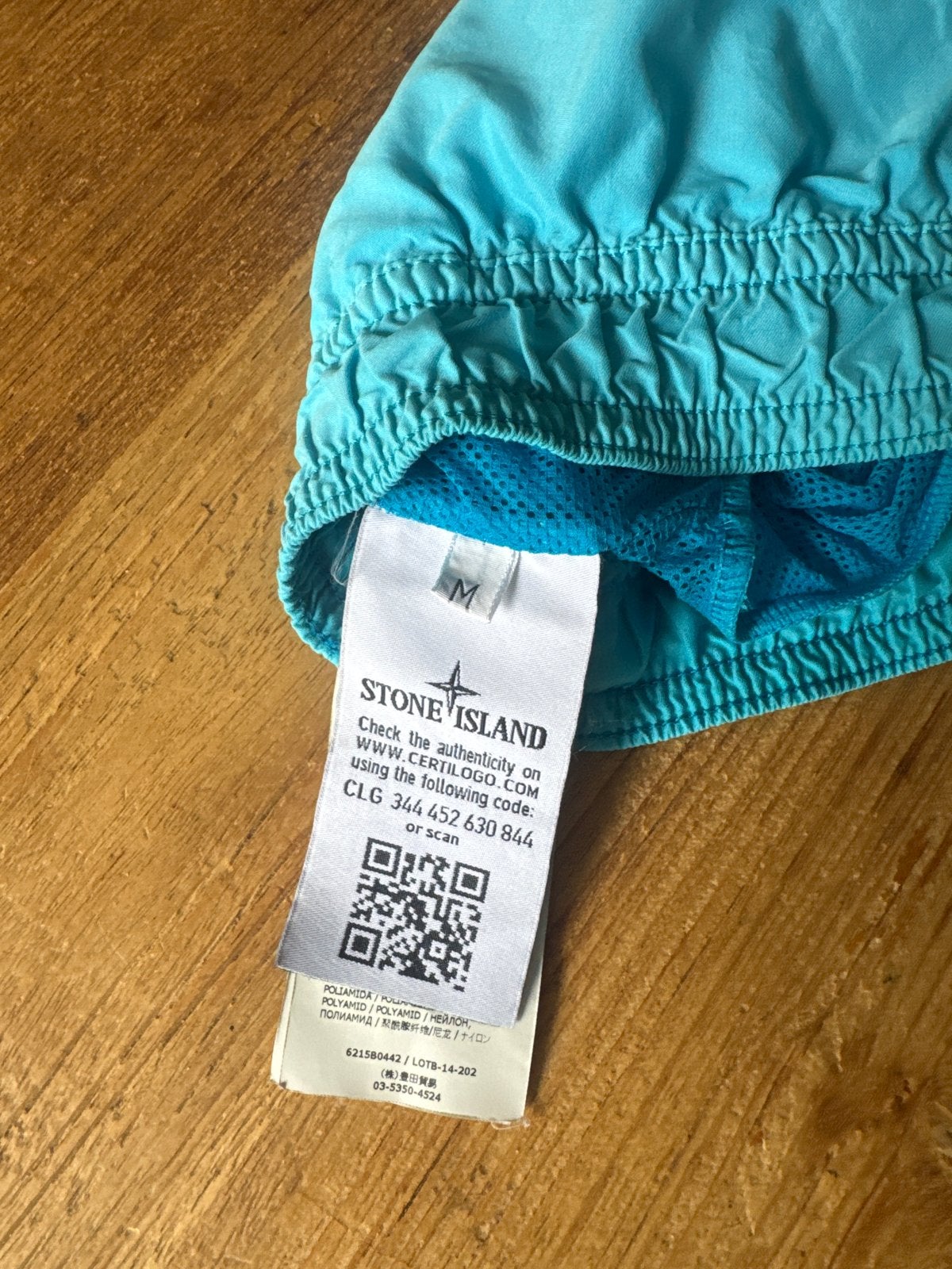 Stone Island Zwemshort - Maat M - Turquoise, Kleding | Heren, Verzenden, Maat 48/50 (M), Blauw, Zwemshort