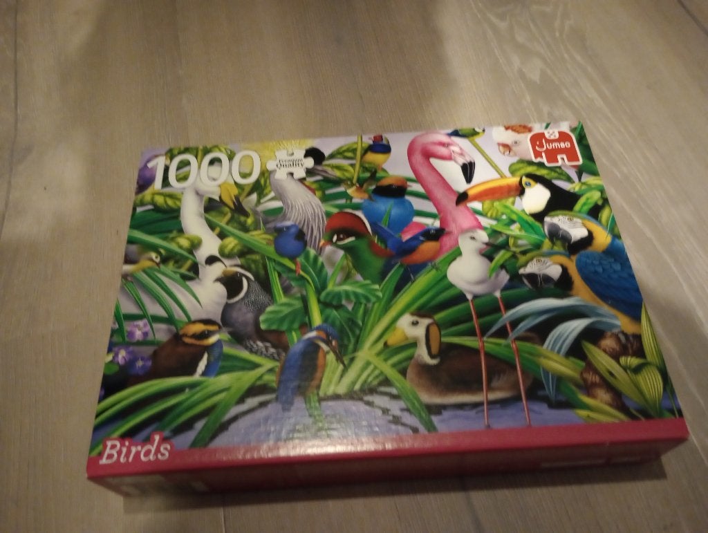 Puzzel 1000 stukjes jumbo vogels, Ophalen of Verzenden, 500 t/m 1500 stukjes, Zo goed als nieuw