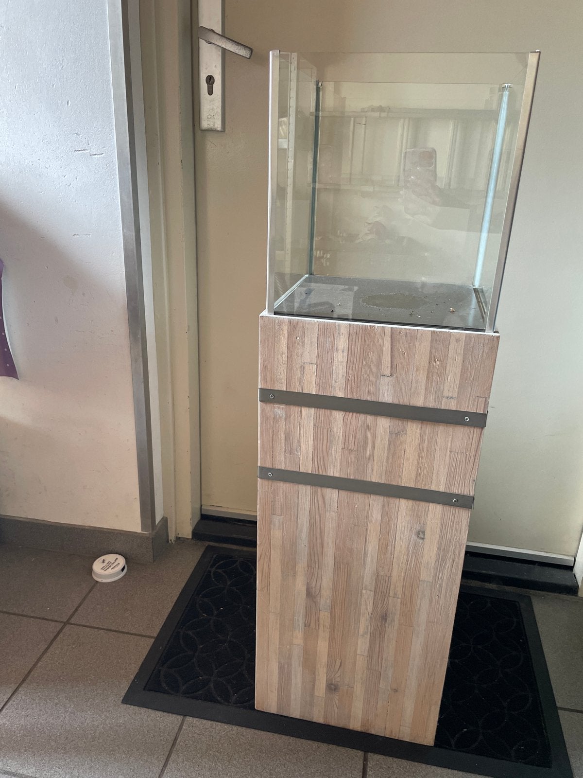 Decoratieve zuil met glas, Ophalen, Gebruikt