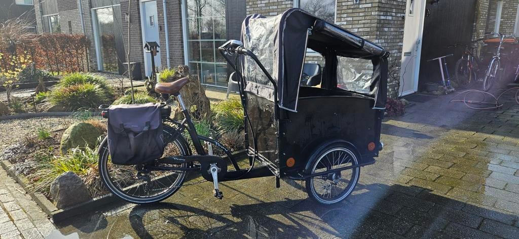 Troy bakfiets, Ophalen, Gebruikt, 4 kinderen of meer, Huif