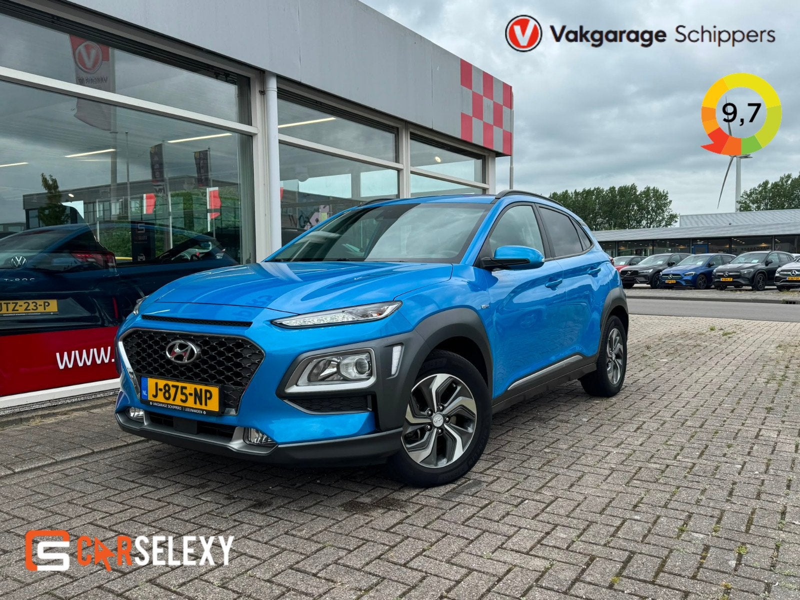 Hyundai Kona 1.6 GDI HEV Comfort, Auto's, Euro 6, Met garantie (alle), Blauw, Origineel Nederlands