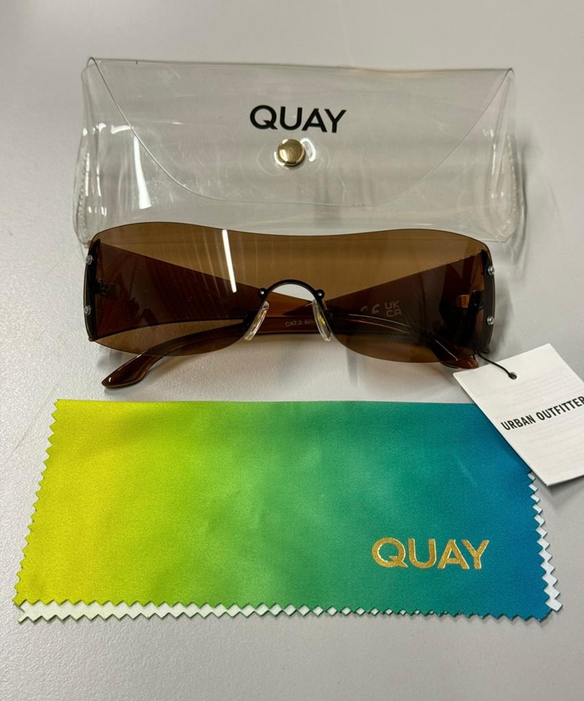 Nieuw Zonnebril dames meisjes vrouwen donker geel Quay Urban, Overige merken, Zonnebril, Geel, Nieuw
