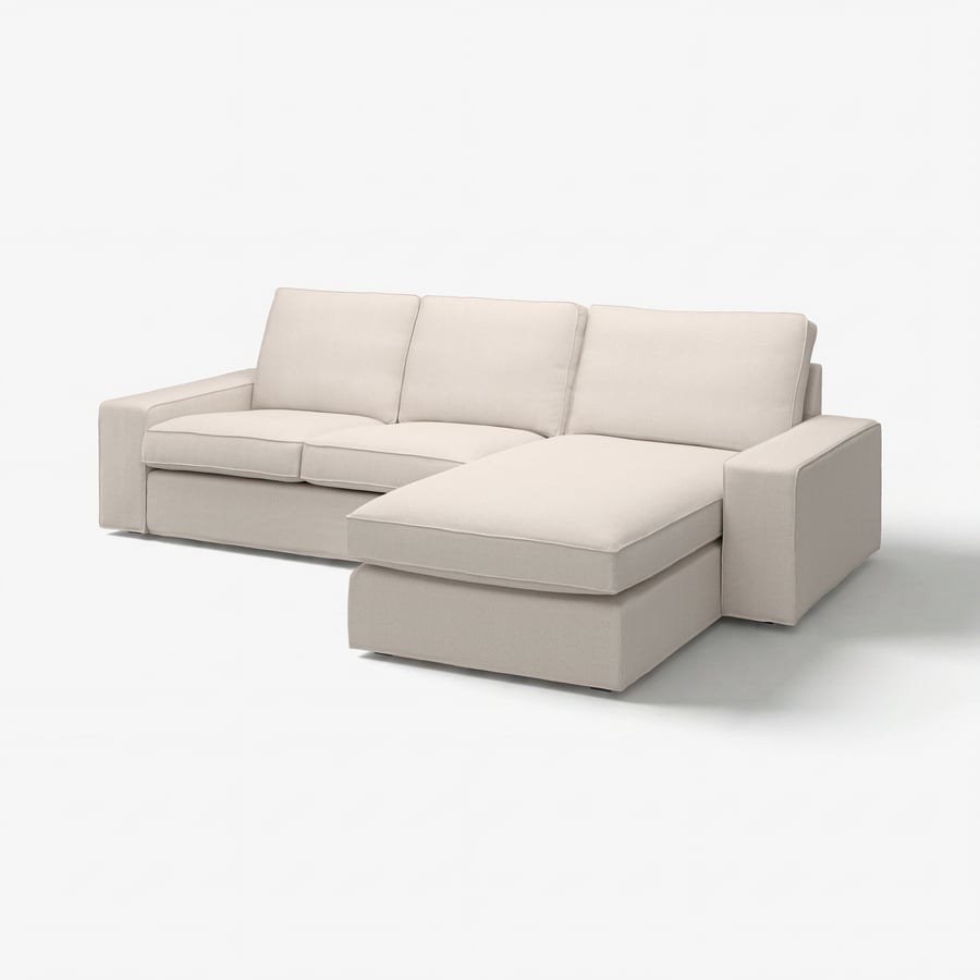 ikea KIVIK 2 zits + Chaise Longue, Ophalen, Gebruikt, Stof, Modern, Comfortabel
