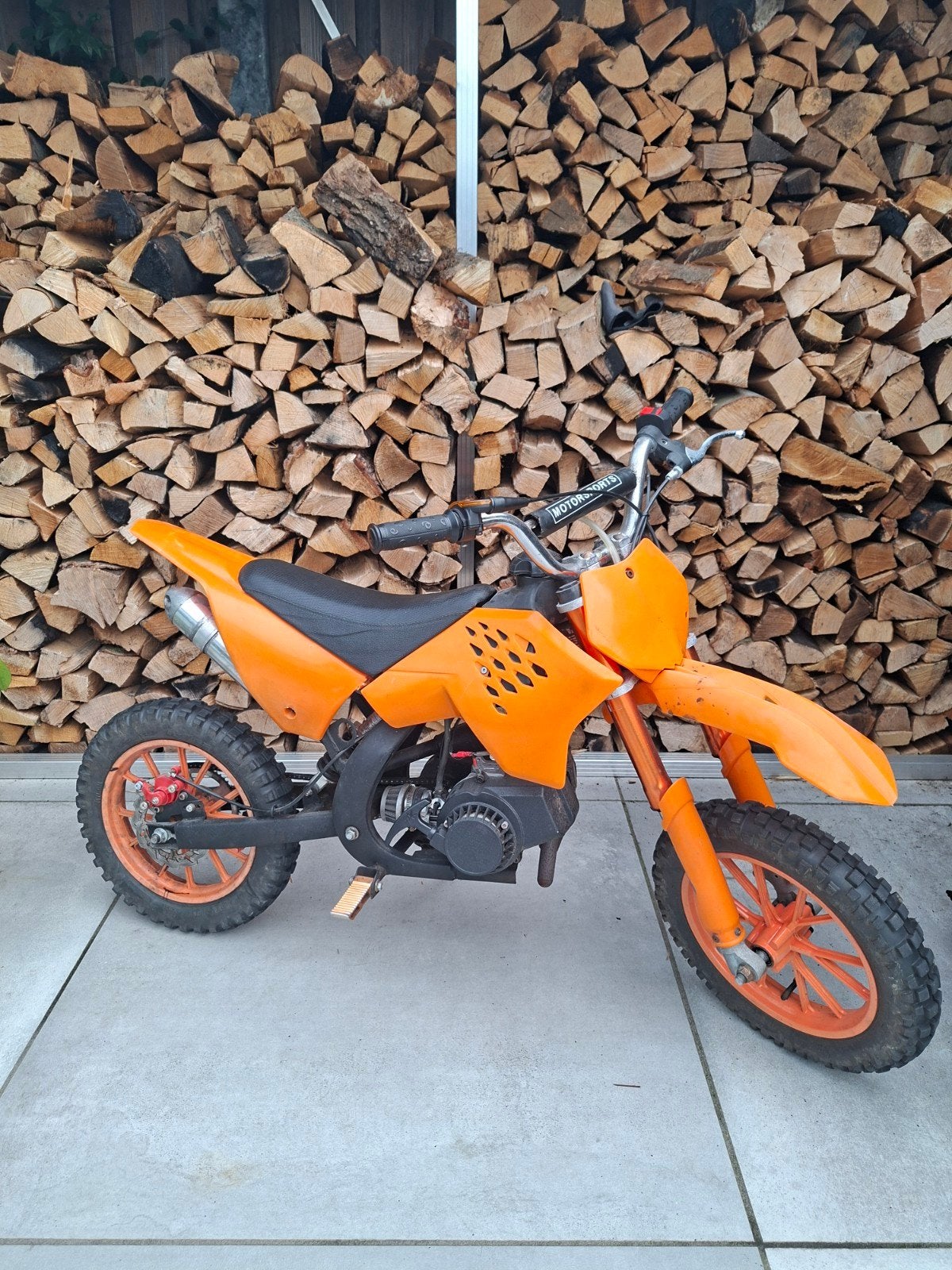 Nitro 49cc crossmotor - Loopt goed, extra blok & olie!, Ophalen, Gebruikt, Nitro, Schijfrem