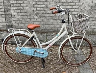 Prachtige fiets Cortina lief meisjesfiets / damesfiets wit, Ophalen, Zo goed als nieuw, 20 inch, Versnellingen