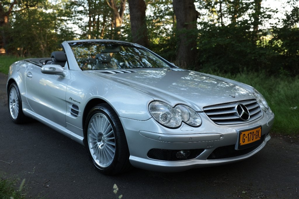 MERCEDES SL55 AMG (R230) REAL COLLECTABLE!, Auto's, Mercedes-Benz, Automaat, Achterwielaandrijving, 501 pk, Cabriolet