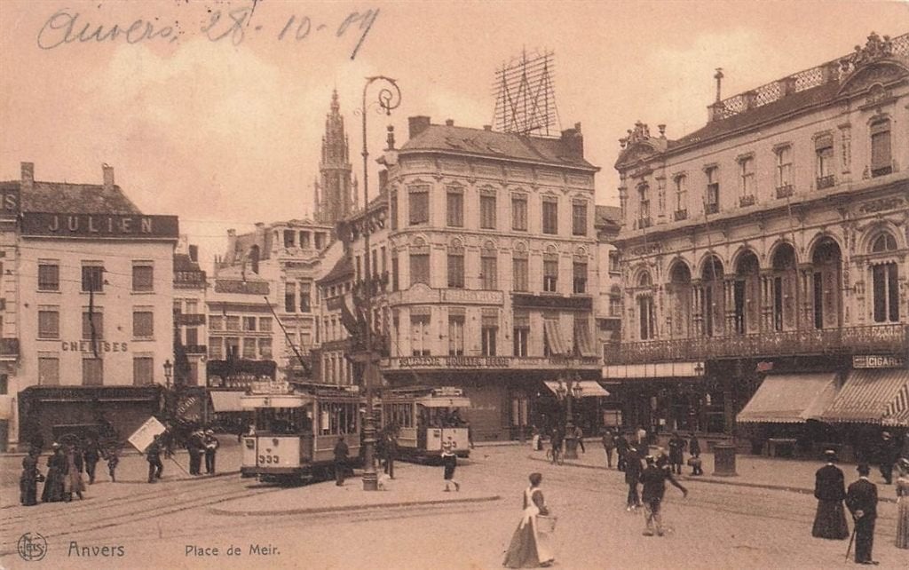 703-222-043 Anvers Place de Meir, Verzenden, Voor 1920, Overig Europa