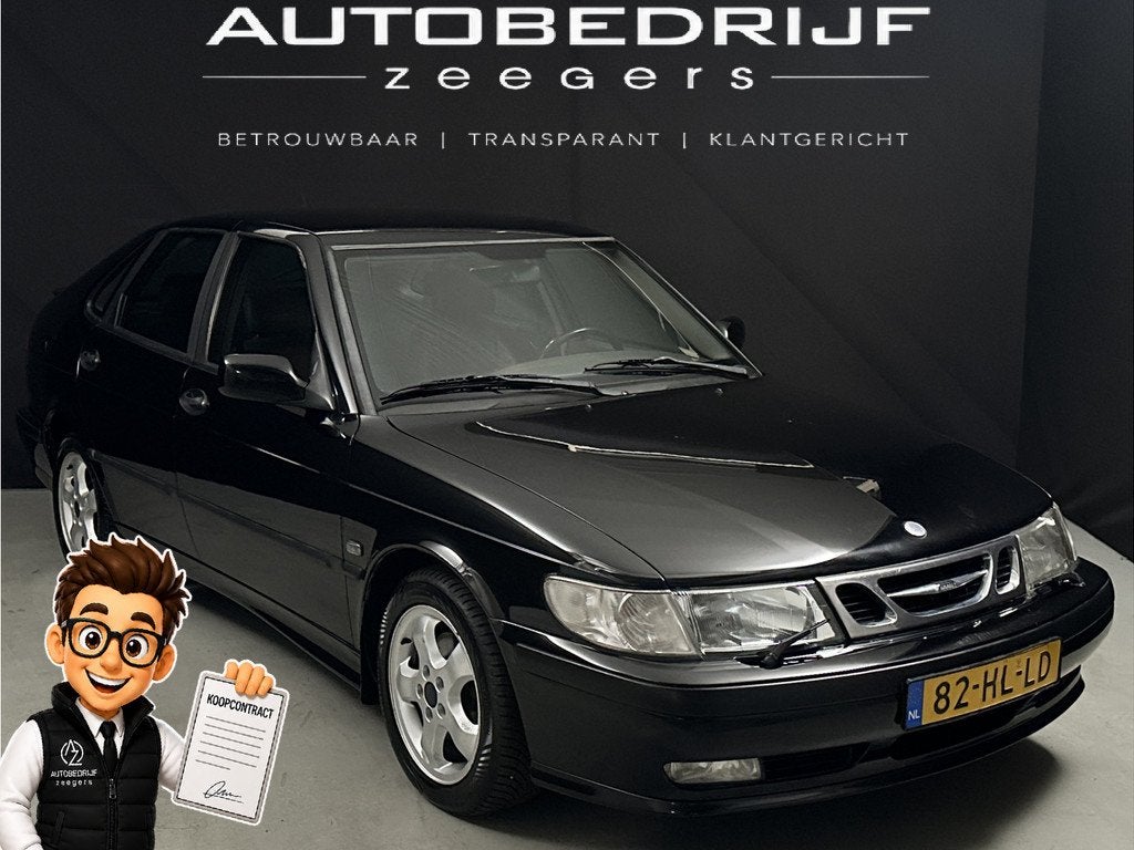 Saab 9-3 2.0t S *Automaat* (bj 2001), Auto's, Saab, Gebruikt, 1340 kg, 4 cilinders, 150 pk