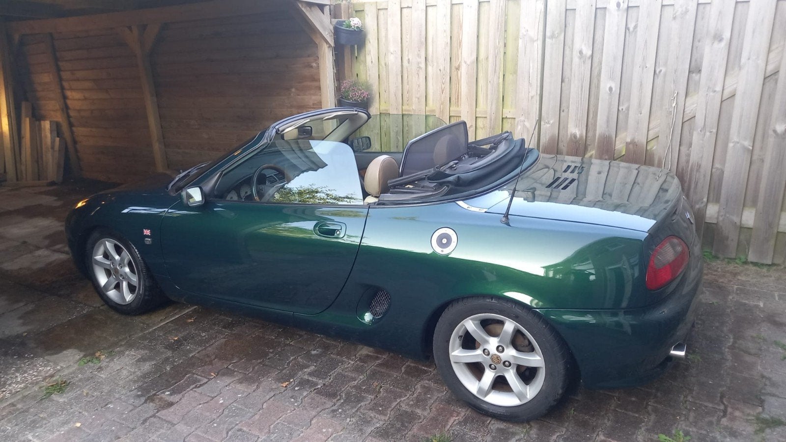 Mooie MG f 1.8 I cabrio voor de liefhebber, Euro 2, 4 cilinders, Cabriolet, Leder
