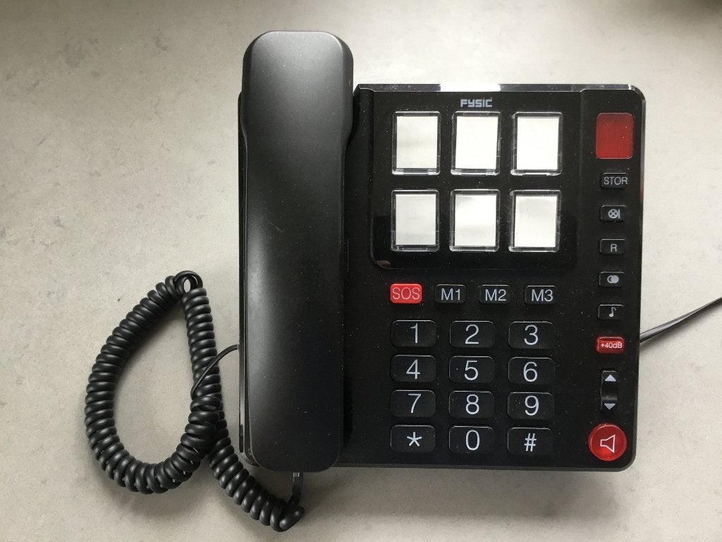 Senioren telefoon fysic, Telecommunicatie, Vaste telefoons | Handsets en Draadloos, Ophalen, Zo goed als nieuw, 1 handset
