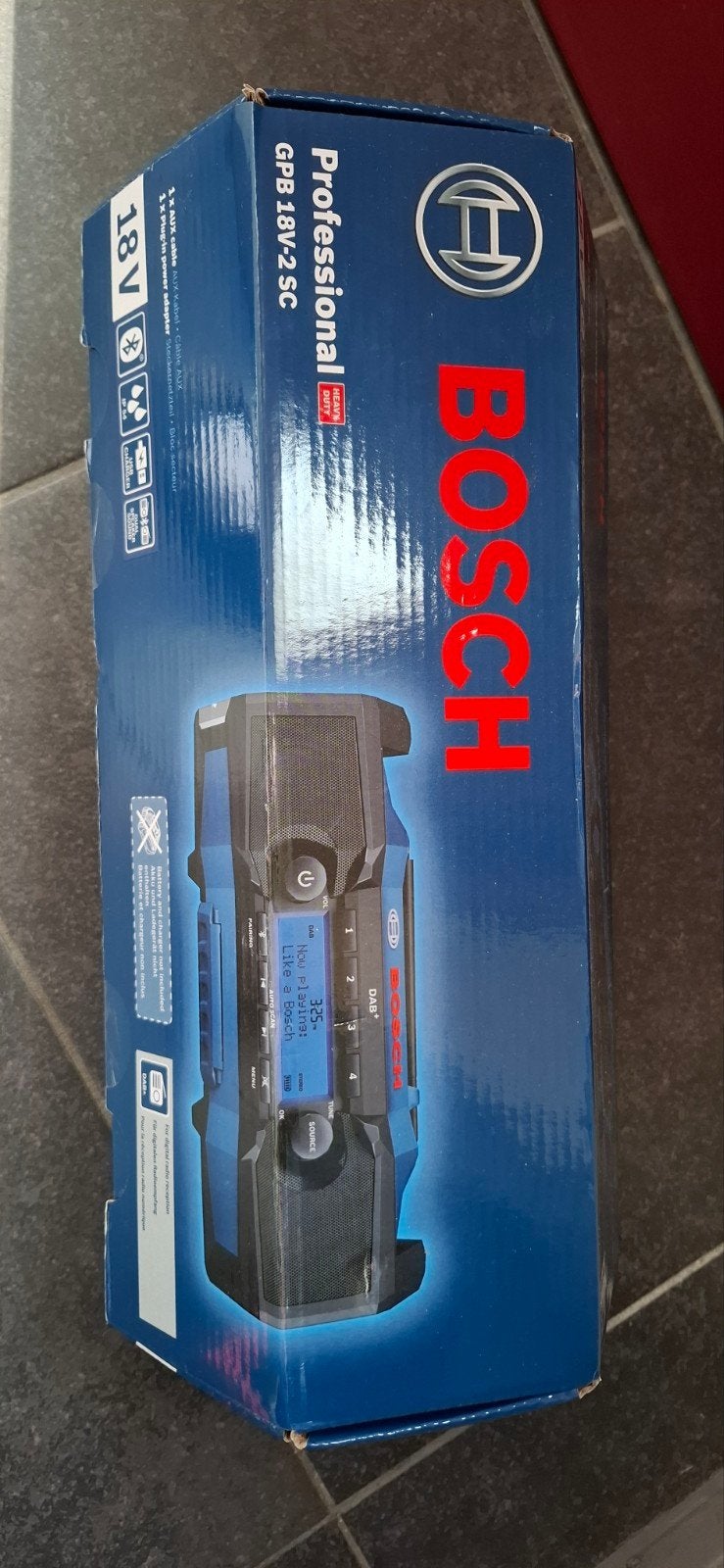 Bosch Professional GPB 18V-2 SC Bouwradio - Nieuw in doos, Ophalen of Verzenden, Nieuw, Bouwradio